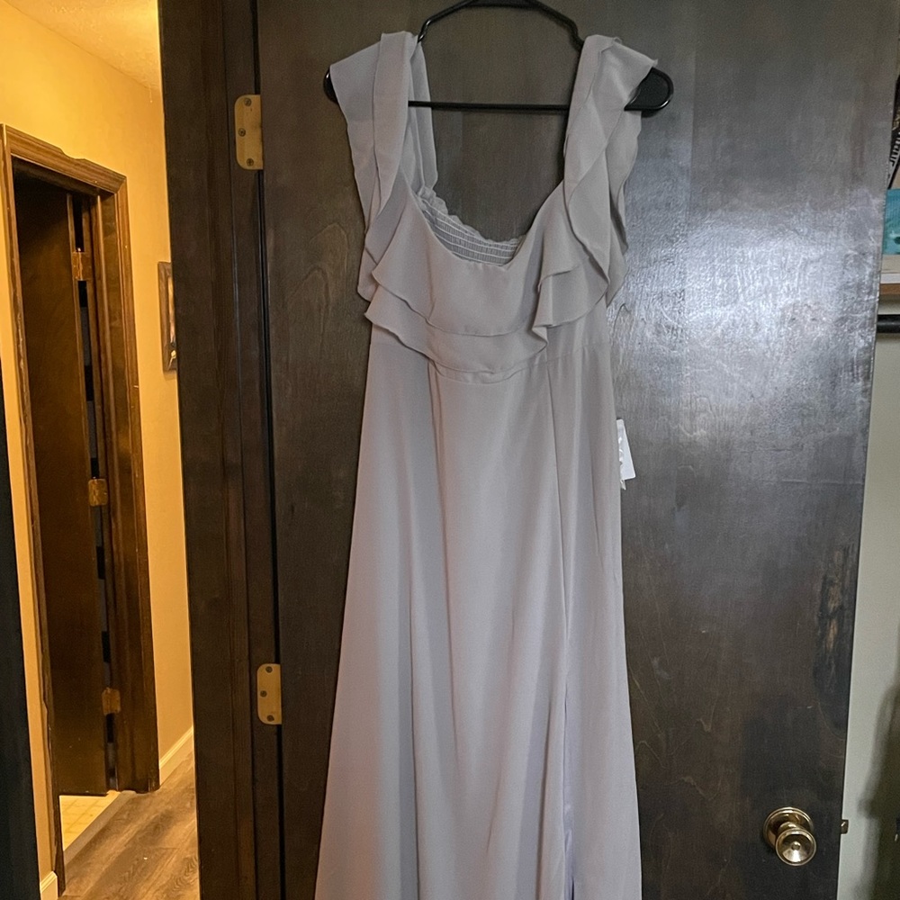 Show me your Mumus bridesmaid dress in dove grey brand new with tags - Picture 1 of 2